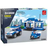 Игровой конструктор Keyixing 23509 ПОЛИЦИЯ (231 деталь в наборе) Полицейский участок (23509) / 223 детали - фото 3