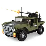 Игровой конструктор Keyixing 22508 АРМИЯ (303 детали в наборе) Армейский Джип (22508) / 299 деталей - фото 3