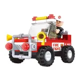 Игровой конструктор Keyixing 21201 ПОЖАРНАЯ БРИГАДА (58 деталей в наборе) Пожарная бригада (21201) - фото 3