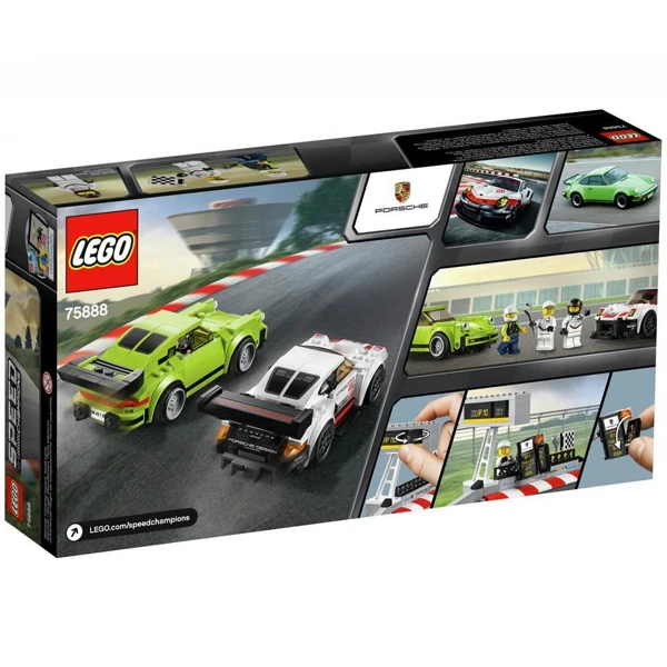 Конструктор Lego Porsche 911 RSR and 911 Turbo 3.0 Speed Champions 75888 - фото 4