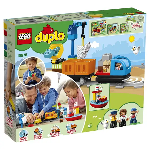 Конструктор Lego Грузовой поезд  Duplo 10875 - фото 6