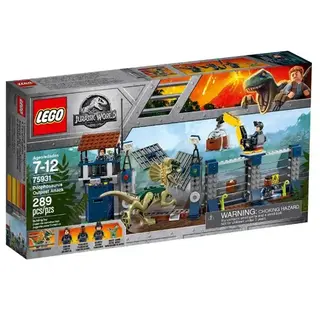 Конструктор Lego Нападение дилофозавра на сторожевой пост Jurassic World 75931