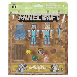 Фигурка Minecraft Hardcore Survival with Steve & Alex 8 см