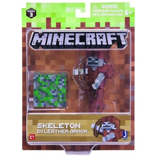 Фигурка Minecraft Skeleton in Leather Armor 8 см