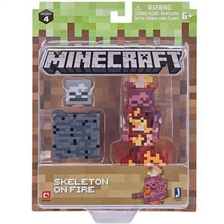 Фигурка Minecraft Skeleton on Fire 8 см