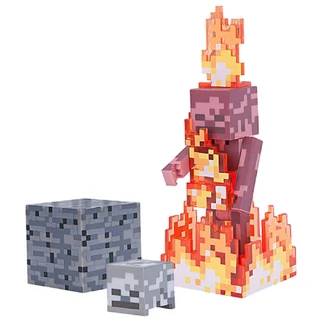 Фигурка Minecraft Skeleton on Fire 8 см