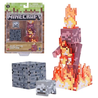 Фигурка Minecraft Skeleton on Fire 8 см