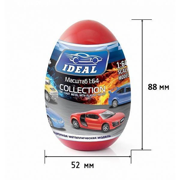 Машинки IDEAL Серия 4 масштаб 1:64 модель Е (в ассортименте) - фото 3