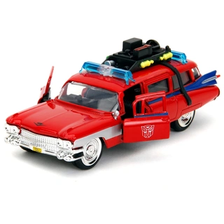 Машинки Jada Toys Hollywood Rides 1:32 Cadillac Ecto-1 TF Optimus Prime 58634 - фото 3