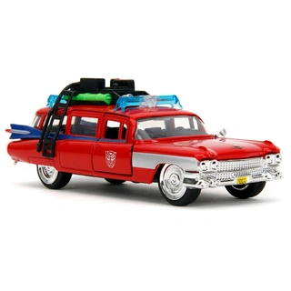 Машинки Jada Toys Hollywood Rides 1:32 Cadillac Ecto-1 TF Optimus Prime 58634 - фото 2