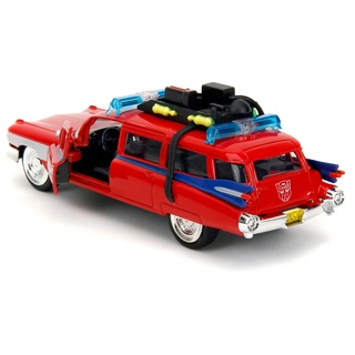 Машинки Jada Toys Hollywood Rides 1:32 Cadillac Ecto-1 TF Optimus Prime 58634 - фото 4