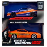 Jada Toys машинкалары Форсаж 1:32 FF Nissan Silvia & Toyota Supra-Orange 34254 - фото 2