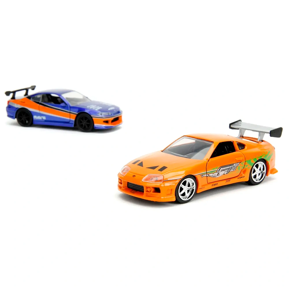 Jada Toys машинкалары Форсаж 1:32 FF Nissan Silvia & Toyota Supra-Orange 34254 - фото 3