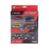 Набор машинок X-Game XGCM6J (6 машинок в уп.) XGCM6J (6 шт. в коробке)