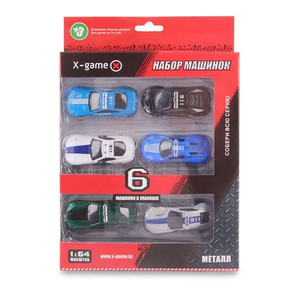 Набор машинок X-Game XGCM6C (6 машинок в уп.) XGCM6C (6 шт. в коробке) - фото 2