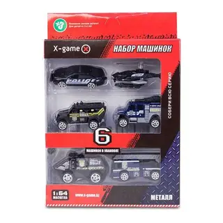 Набор машинок X-Game XGCM6B (6 машинок в уп.) XGCM6B (6 шт. в коробке)