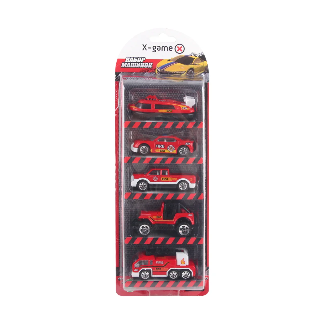 Набор машинок X-Game XGCM5E (5 машинок в уп.) XGCM5E (5 шт. в блистере)