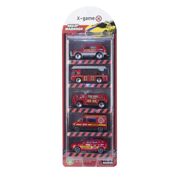 X-Game машиналар жинағы XGCM5C (блистерде 5 дана) - фото 2