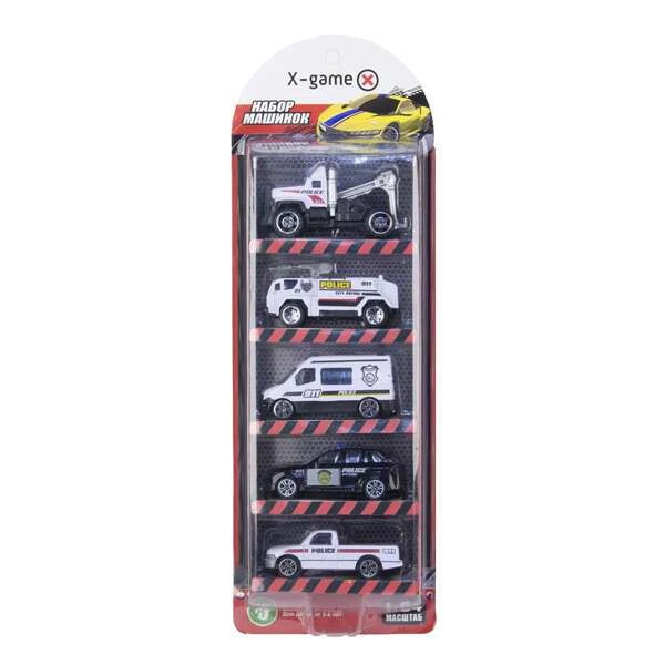 Набор машинок X-Game XGCM5B (5 машинок в уп.) XGCM5B (5 шт. в блистере) - фото 2