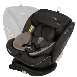 Автокресло Indigo Aero Isofix ST-3 группа 0-1-2-3 (0-36 кг) Grey Beige