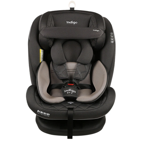 Автокресло Indigo Aero Isofix ST-3 группа 0-1-2-3 (0-36 кг) Grey Beige