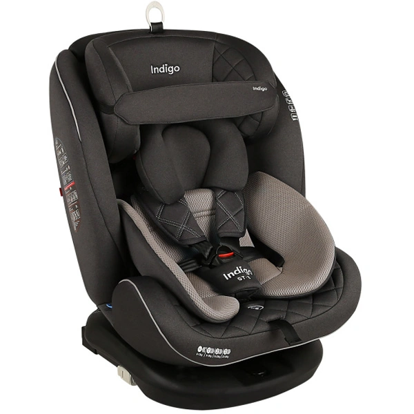 Автокресло Indigo Aero Isofix ST-3 группа 0-1-2-3 (0-36 кг) Grey Beige - фото 3