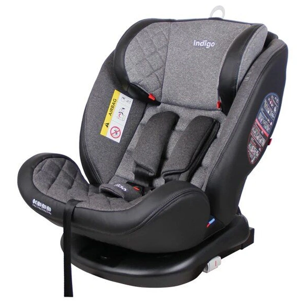 Автокресло Indigo Aero Isofix ST-3 группа 0-1-2-3 ( 0-36 кг) Light Gray - фото 5