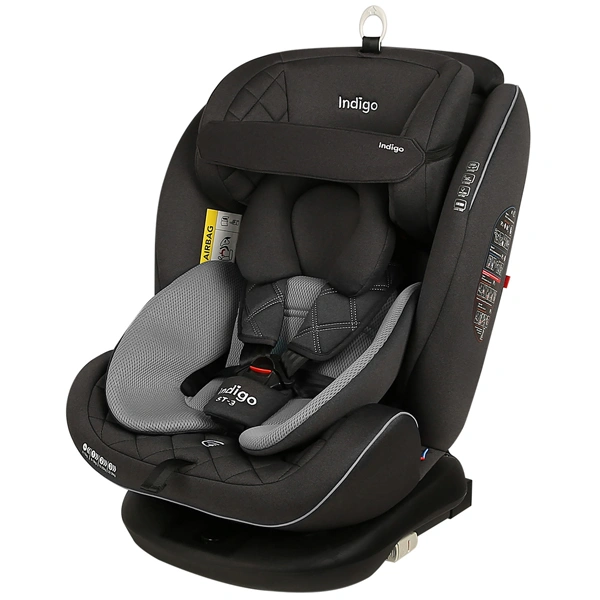 Автокресло Indigo Aero Isofix ST-3 группа 0-1-2-3 (0-36 кг) Dark Gray - фото 7