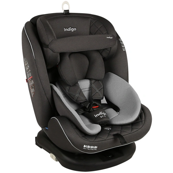 Автокресло Indigo Aero Isofix ST-3 группа 0-1-2-3 (0-36 кг) Dark Gray - фото 6