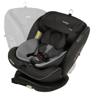 Автокресло Indigo Aero Isofix ST-3 группа 0-1-2-3 (0-36 кг) Dark Gray