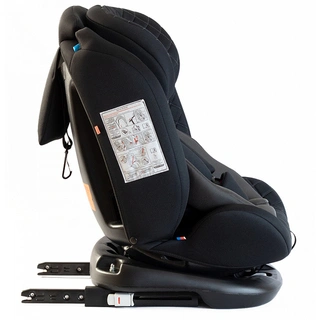 Автокресло-трансформер Tomix Major Isofix группа 0-1-2-3 (0-36 кг) Black