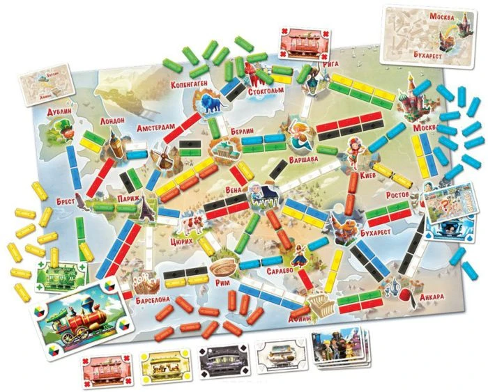 Настольная игра Мир Хобби Ticket to Ride Junior - Европа - фото 2