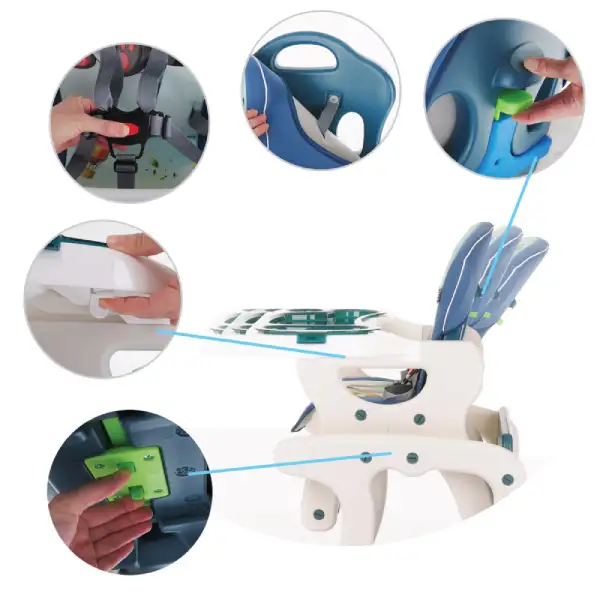 Стул-трансформер для кормления Pituso Carlo HB-GY-03 Жирафик - фото 9