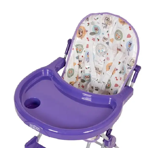 Стульчик для кормления Selby Совы 152 фиолетовый - фото 3