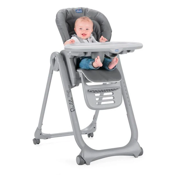 Стульчик для кормления Chicco Polly Magic Relax Graphite - фото 2