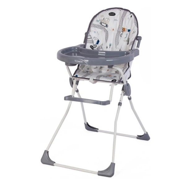 Стульчик для кормления Tomix Larry Cars Grey