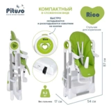 Стульчик для кормления Pituso Rico Green - фото 11