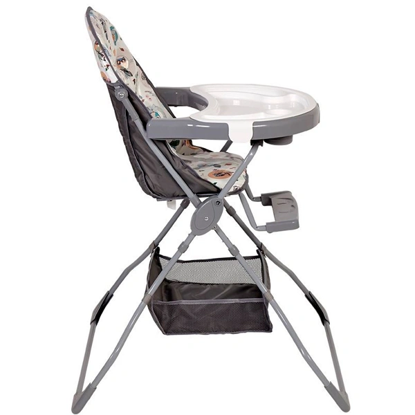 Стульчик для кормления Polini Kids 252 Совы Серый - фото 3