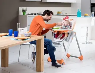 Стульчик для кормления Polly Chicco 2 Start Baby Elephant 4w