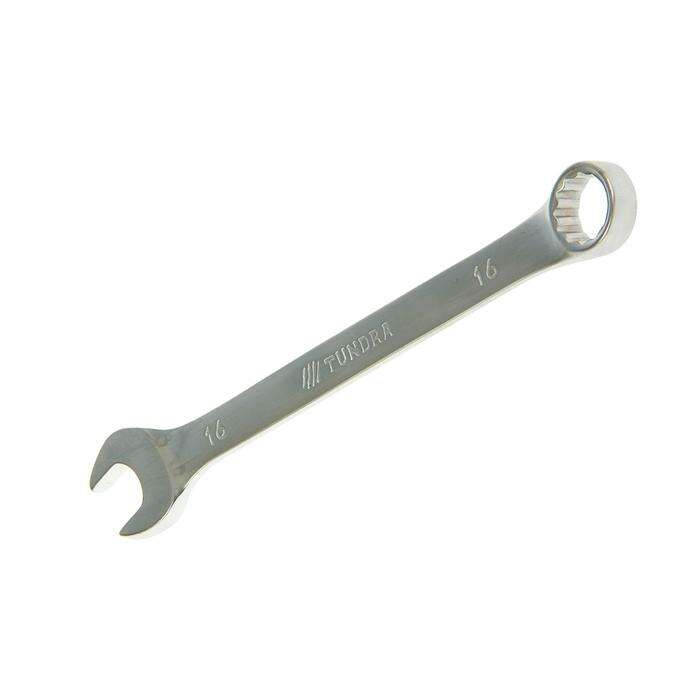 Ключ комбинированный TUNDRA, CrV, сатин, 16 мм 