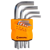 Набор ключей имбусовых HEX,9 шт - фото 2