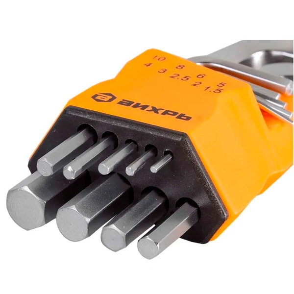 Набор ключей имбусовых HEX,9 шт - фото 4