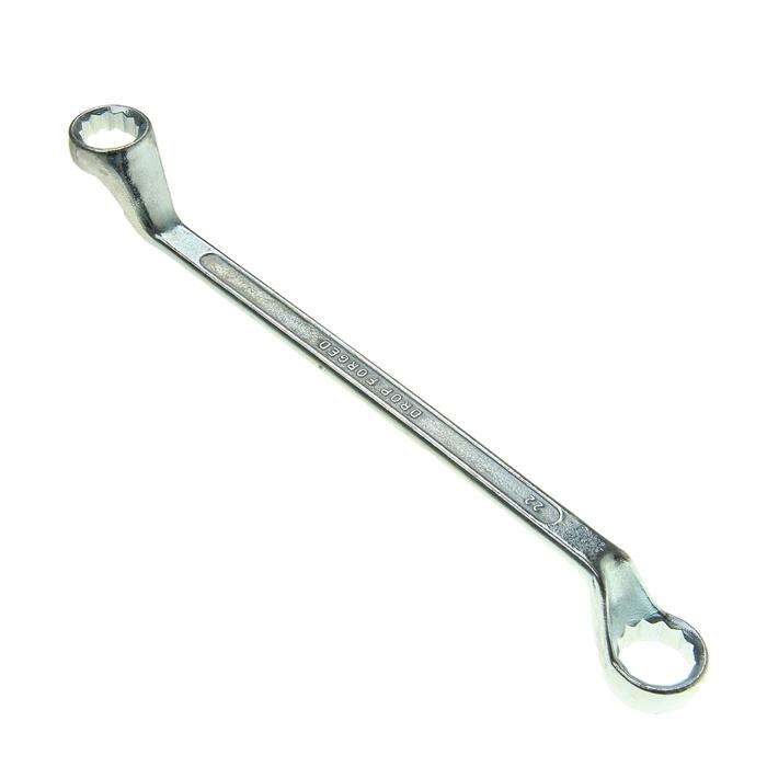 Ключ накидной коленчатый TUNDRA, хромированный, 19 х 22 мм 