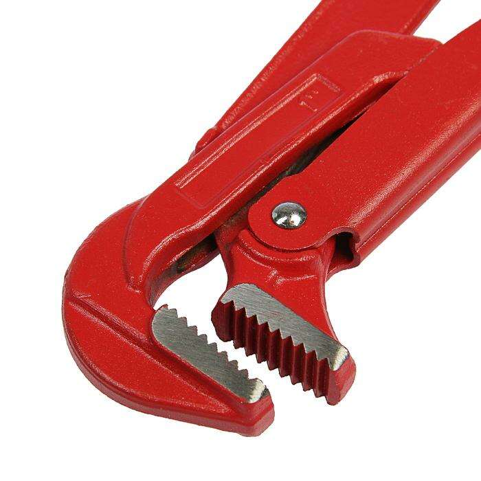 Ключ трубный LOM, рычажный, №1, раскрытие губ 10-35 мм, 90°, прямые губы 