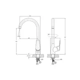 Смеситель для кухни Esko Saint-Petersburg SPb 519, цвет хром  - фото 2
