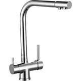 Смеситель для кухни Rossinka Z40-25, одноручный, цвет хром 