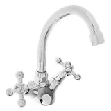 Cмеситель для раковины Accoona A5671, двухвентильный, латунь, хром 