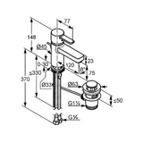 Смеситель для раковины KLUDI ZENTA 382600575, однорычажный, для раковины XL DN 10  - фото 2