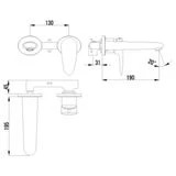 Смеситель для умывальника встраиваемый Lemark Status LM4426C  - фото 2