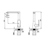 Смеситель для кухни IDDIS Calipso, CALSBL0i05, белый/хром  - фото 2